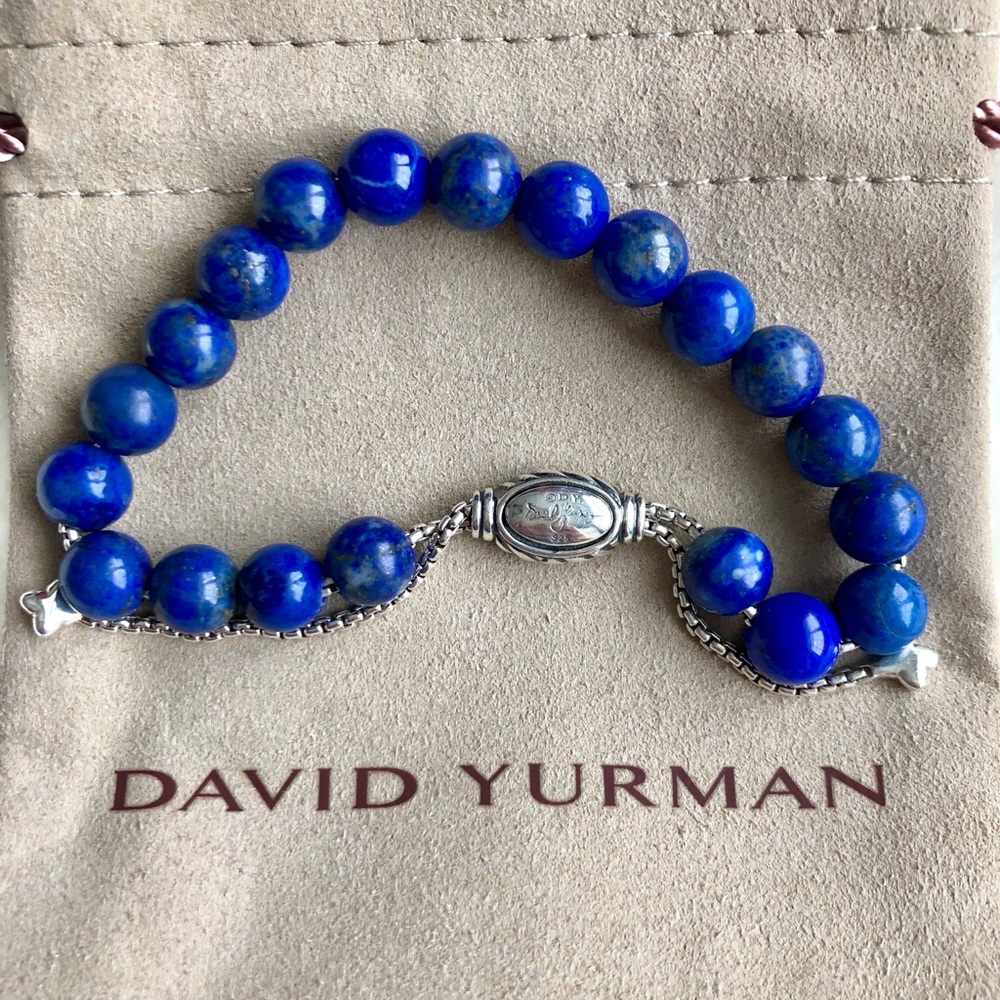 David Yurman Lapis Lazuli Spiritual Bead Bracelet